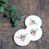 Illustrated Ceramic Buttons Bee