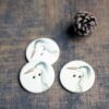 Illustrated Ceramic Buttons Stork