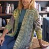 2 Color Mitered Yoke Cardigan