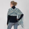 Artyarns Greek Odyssey Shawl Back (Blue)