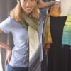 Slipped Diagonal Stripe Scarf or Hat