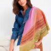 Lana Grossa Cool Wool Lace Hand Dye Open Work Shawl