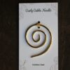 Curly Cable Needle – Gold
