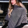 Trendsetter Merino 8 Cabled Poncho Kit
