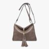 Jen & Co. Marie Crossbody with Grommet Details Bag – Coffee