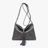 Jen & Co. Marie Crossbody with Grommet Details Bag – Gunmetal