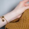 My Pearl Stitch Holder Bracelet – Gold