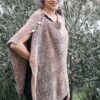 Trendsetter Striped Ribbed Wrap, Cape, or Poncho Kit