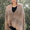 Trendsetter Striped Ribbed Wrap, Cape, or Poncho Kit