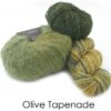 Trendsetter Striped Ribbed Wrap, Cape, or Poncho Kit – Olive Tapenade