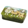 Emma Ball Felted Sheep Stitch Markers in a Pocket Tin