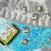 Emma Ball Ring Stitch Markers in a Pocket Tin – Felted Sheep
