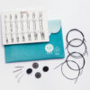 KnitPro Nova Cubics 5″ Normal Deluxe Interchangeable Needle Set