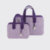 KnitPro Snug Purple Tweed & Felt Doctor Bags